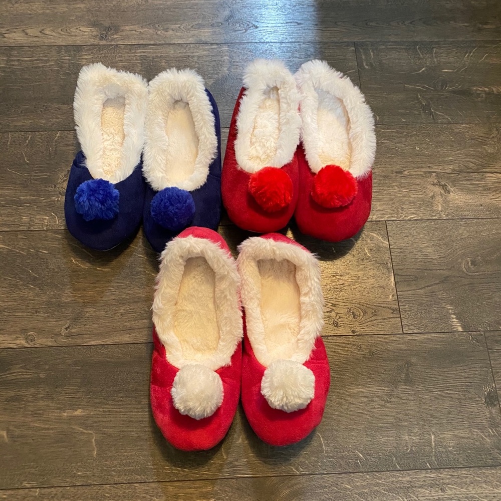 Lot of 3 pairs of‎ House Shoes NWOB SZ 9
